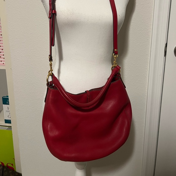 Tory Burch McGraw Dragonfly Hobo Bag Red - Picture 7 of 9